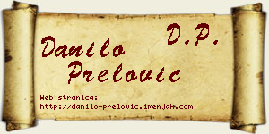 Danilo Prelović vizit kartica
